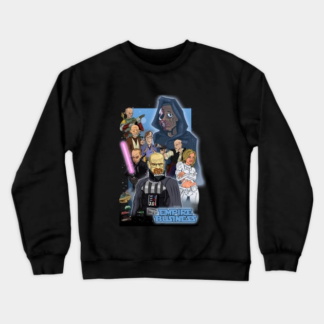 The Empire Business Crewneck Sweatshirt by Mike Hampton Art